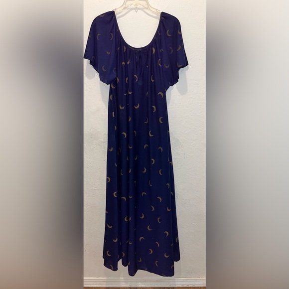 Vintage mumu moon dress maxi length house dress garden dress - Picture 2 of 4